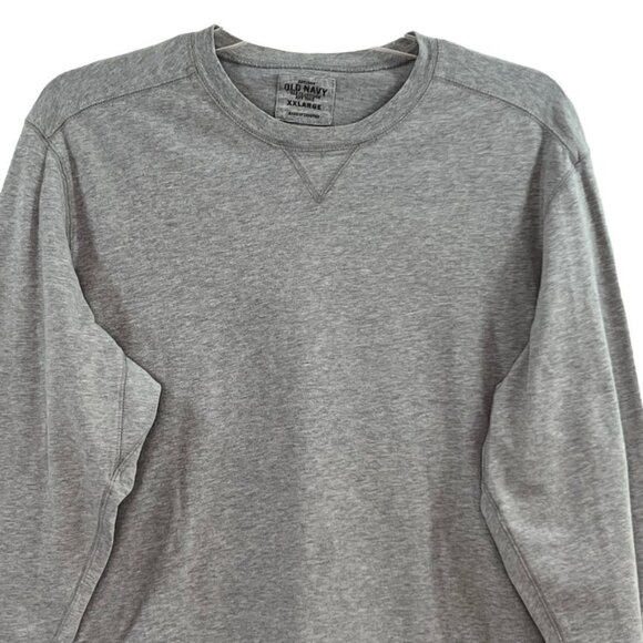 Old Navy Mens Size XXL T Shirt Long Sleeves Stretch Crew Neck Grey - Picture 2 of 11